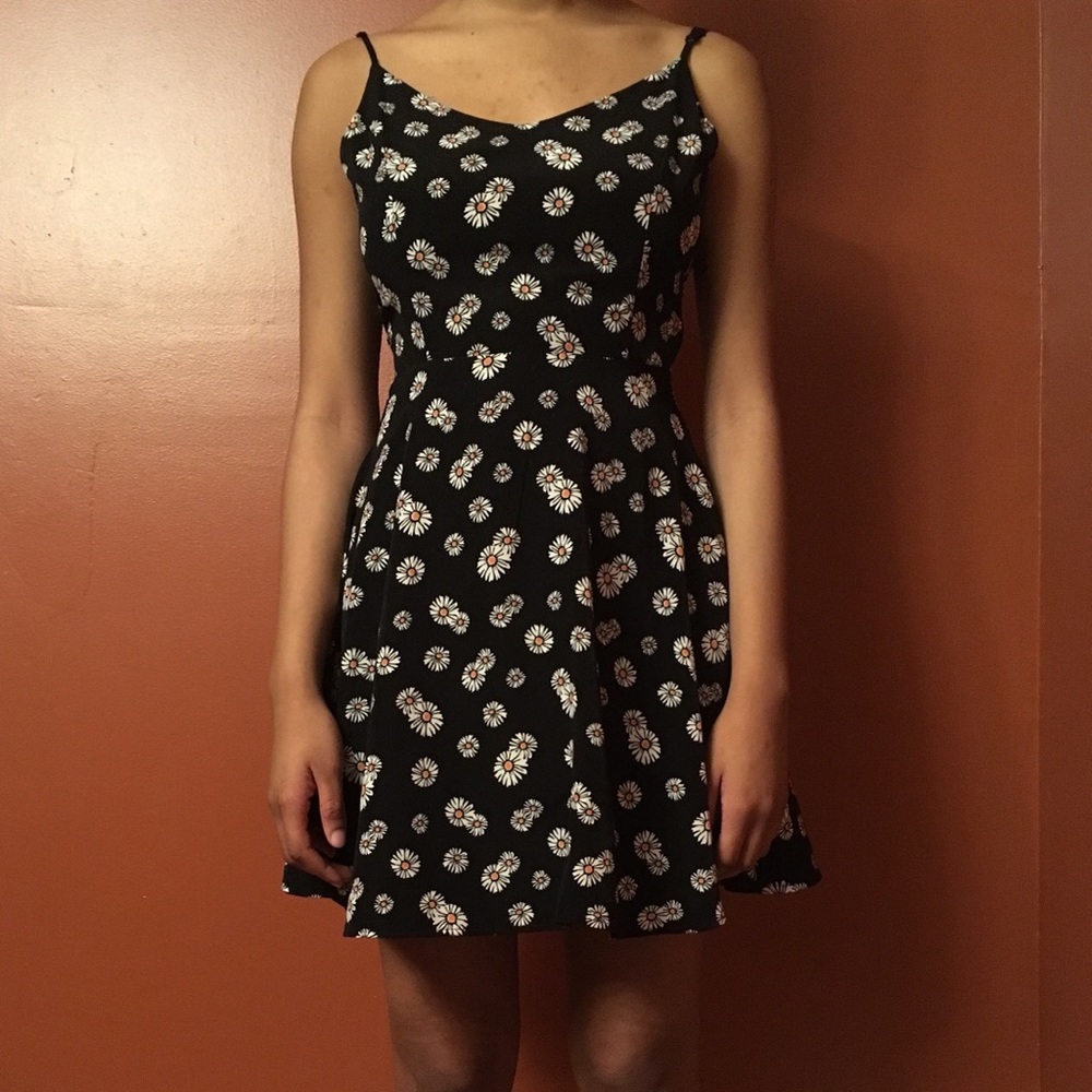 Sunflower dress with cage back